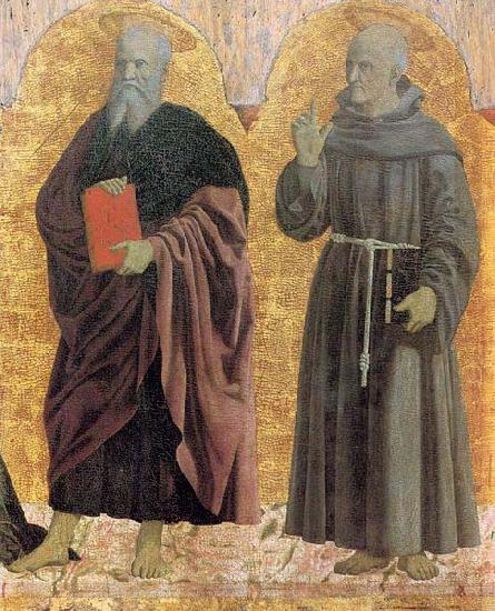 Piero della Francesca Polyptych of the Misericordia: Sts Andrew and Bernardino Sweden oil painting art